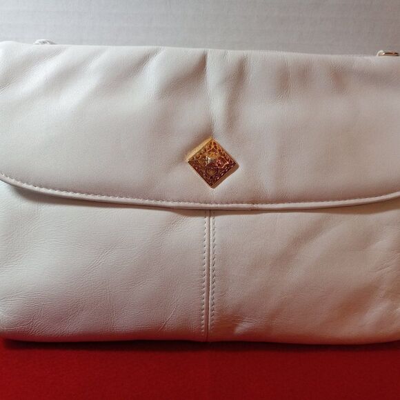 Amanda Smith White Clutch bag Cottagecore Granny Chic Grandmacore - Picture 1 of 12